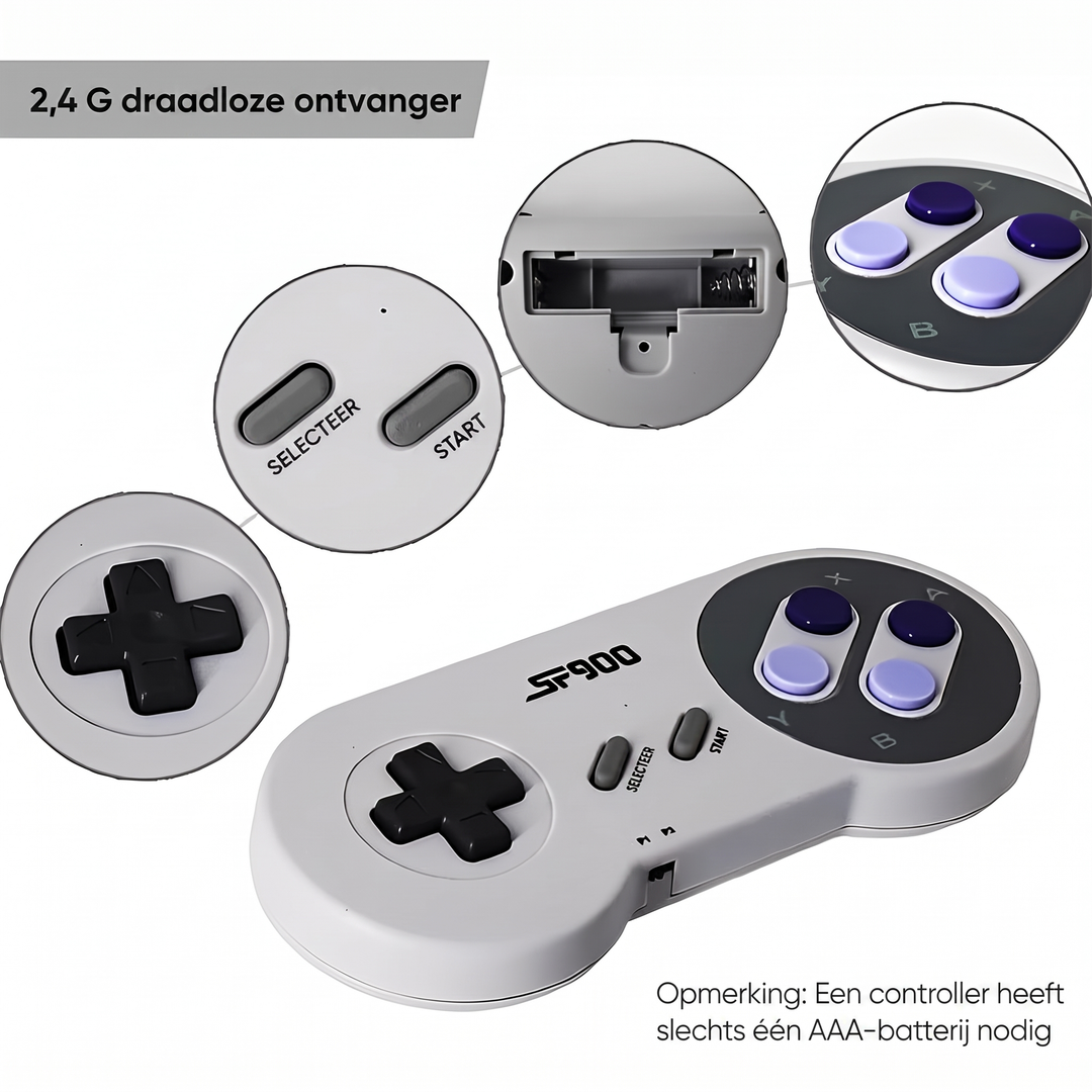 Retro Gameconsole voor Kinderen met 926 Spellen