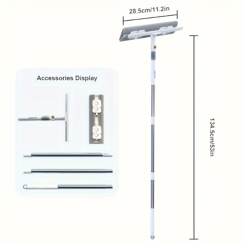 2-in-1 Raam- en Glasreiniger met Uitschuifbare Steel 3