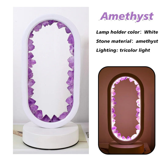 Amethist Kalmte Lamp voor Thuisdecoratie 9