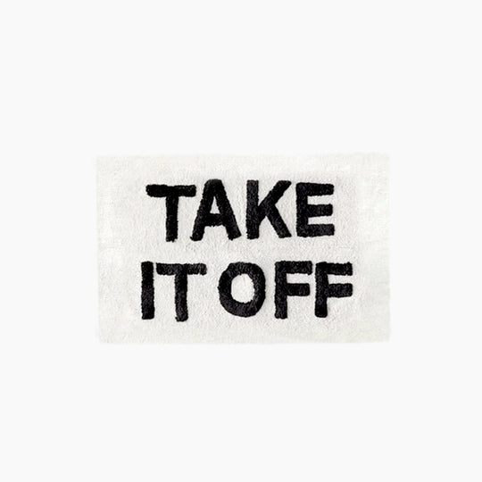 Antislipmat met Trendy Letterprint voor Stijlvolle Entrees 0