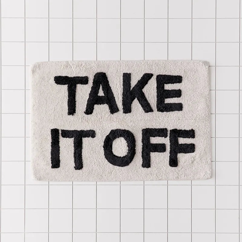 Antislipmat met Trendy Letterprint voor Stijlvolle Entrees 2