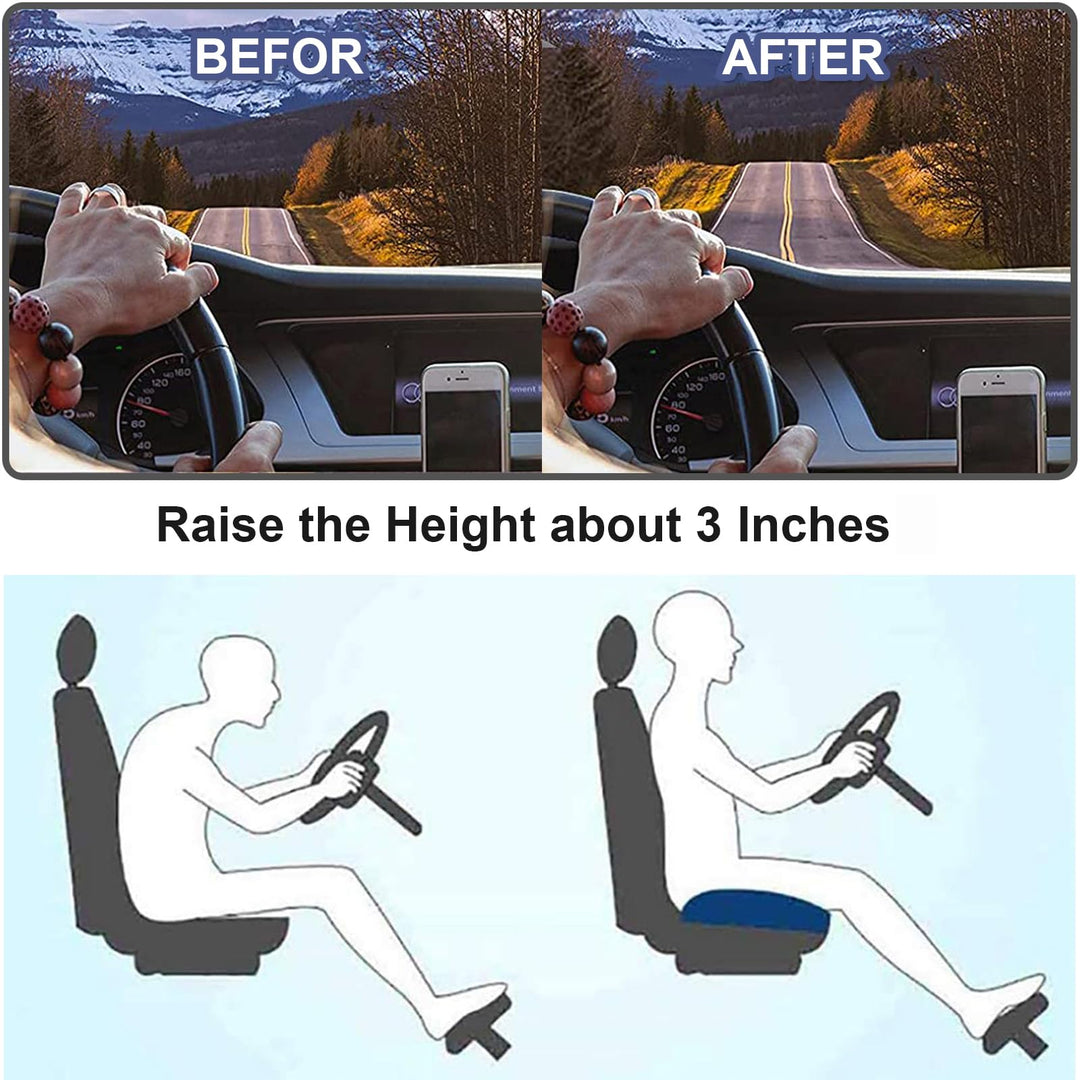 Autostoelkussen Ergonomisch voor Comfort en Zicht 3