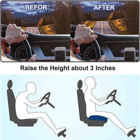 Autostoelkussen Ergonomisch voor Comfort en Zicht 3