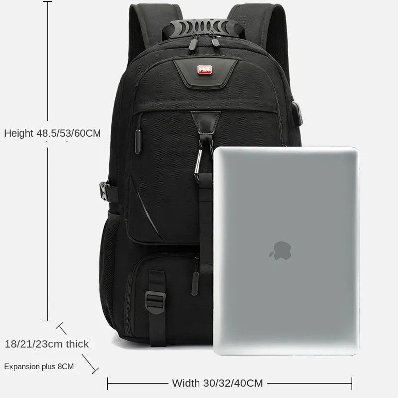 Avontuurlijke Rugzak met USB-Poort en Grote Capaciteit voor Laptop 3