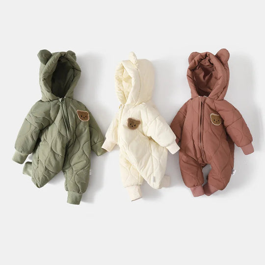 Baby Winteroverall met Capuchon en Berenmotief 1