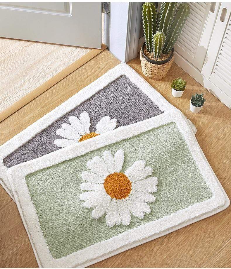 Badkamer Antislipmat met Madeliefjespatroon 2