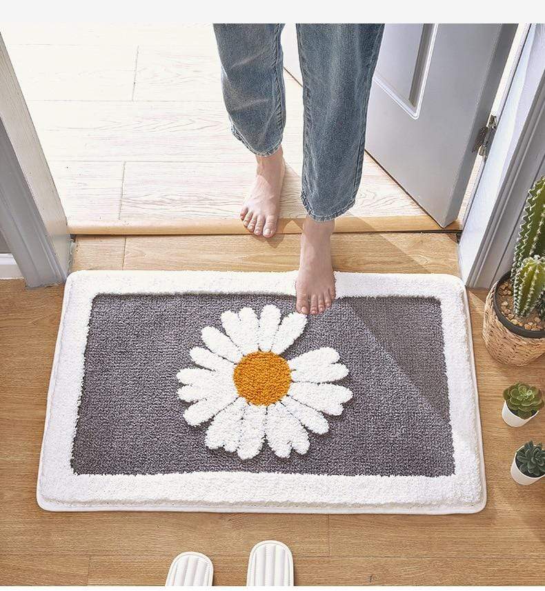 Badkamer Antislipmat met Madeliefjespatroon 7