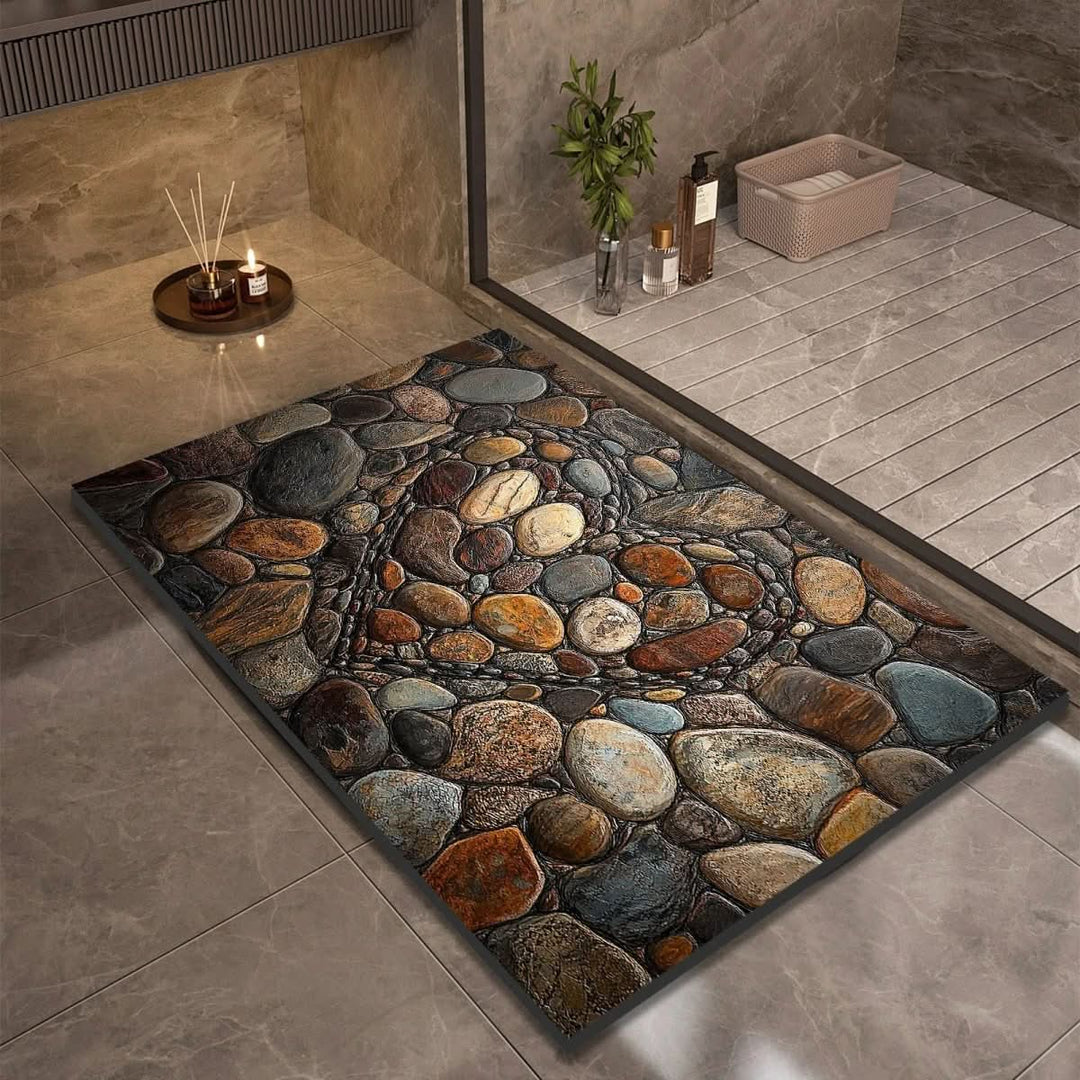 Badmat voor Badkamer en Keuken met Antislip Design 0