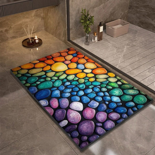 Badmat voor Badkamer en Keuken met Antislip Design 15