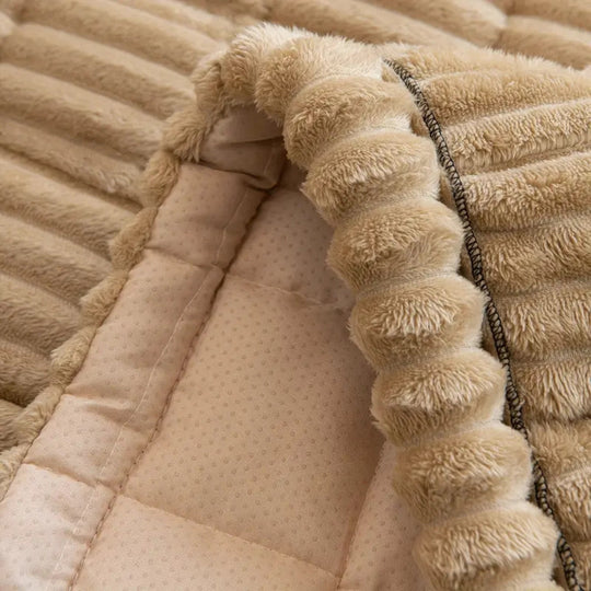 Bankhoes met Geplooide Randen voor Woonkamer 1