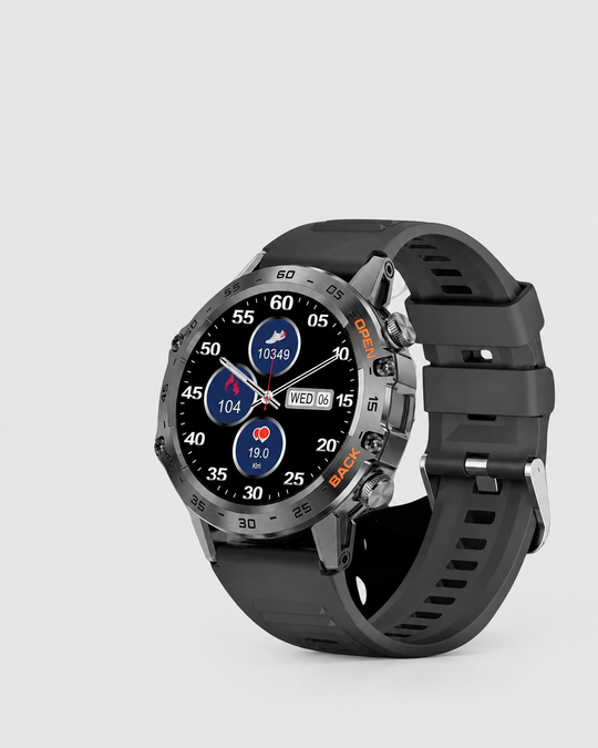 Heren Smartwatch Robuust met Hartslagmeter en GPS Navigatie