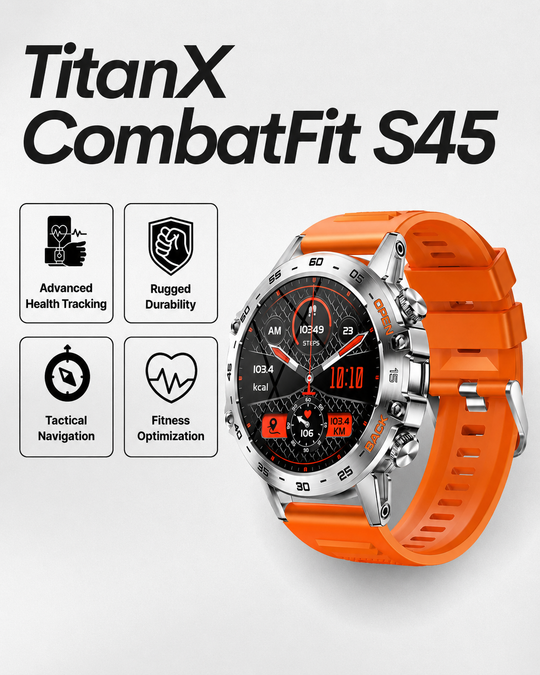 Heren Smartwatch Robuust met Hartslagmeter en GPS Navigatie