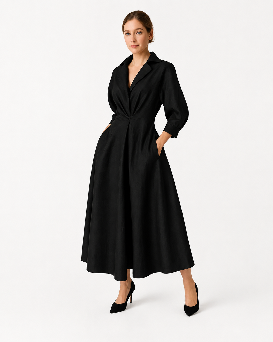Dames Lange Maxi Jurk Elegante Stijl Zachte Stof