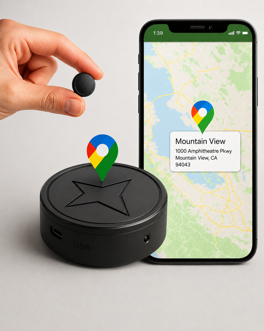GPS-tracker voor voertuigen met krachtige magnetische bevestiging