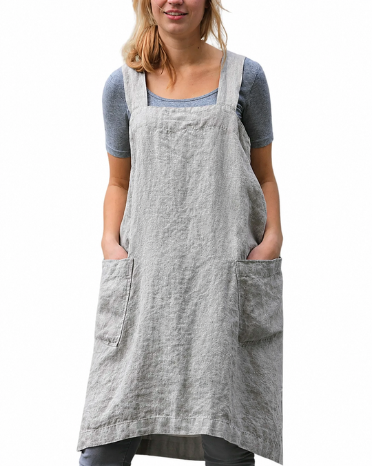 Dames Schortjurk Casual met Zakken voor Zomeruitjes