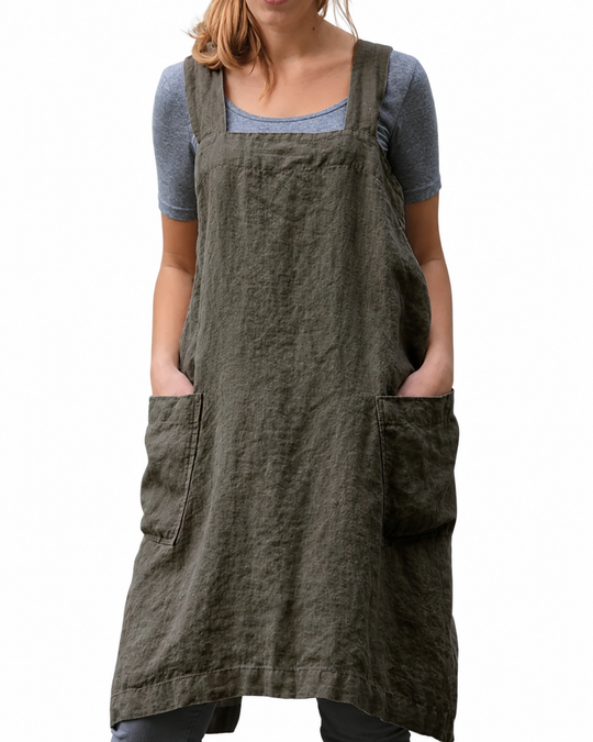Dames Schortjurk Casual met Zakken voor Zomeruitjes