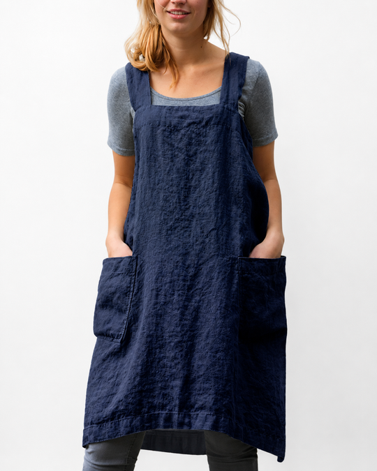 Dames Schortjurk Casual met Zakken voor Zomeruitjes