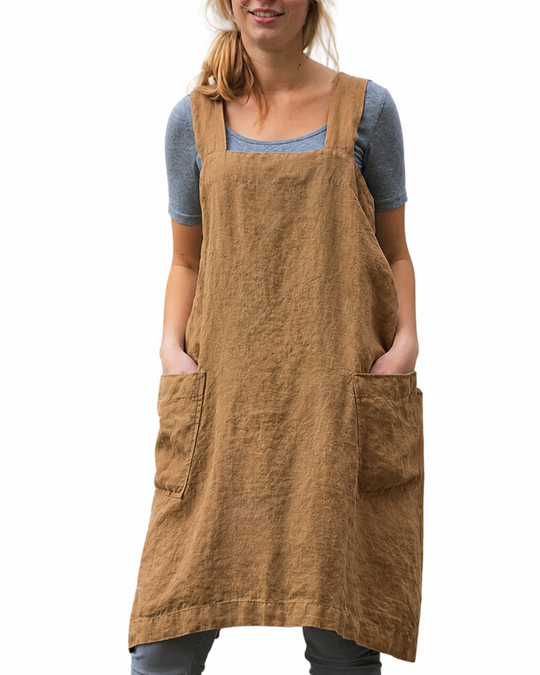 Dames Schortjurk Casual met Zakken voor Zomeruitjes
