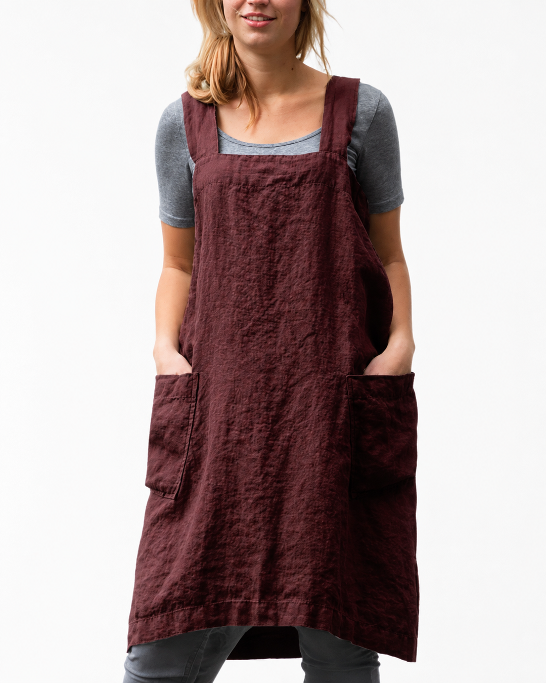 Dames Schortjurk Casual met Zakken voor Zomeruitjes