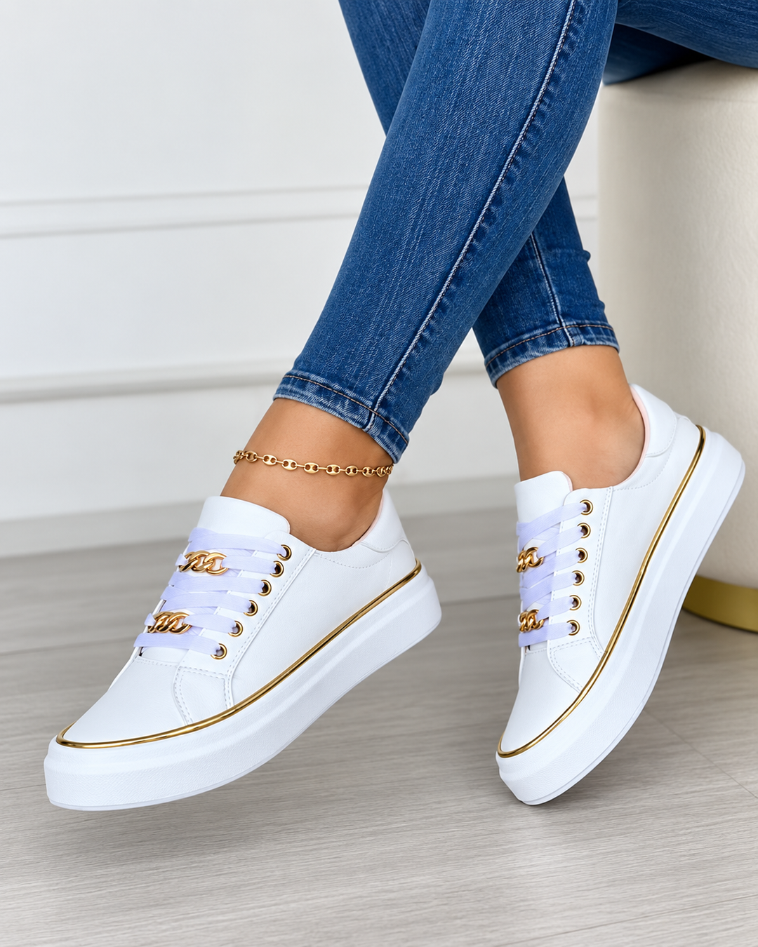 Dames Sneakers Comfortabel Design Flexibele Zool