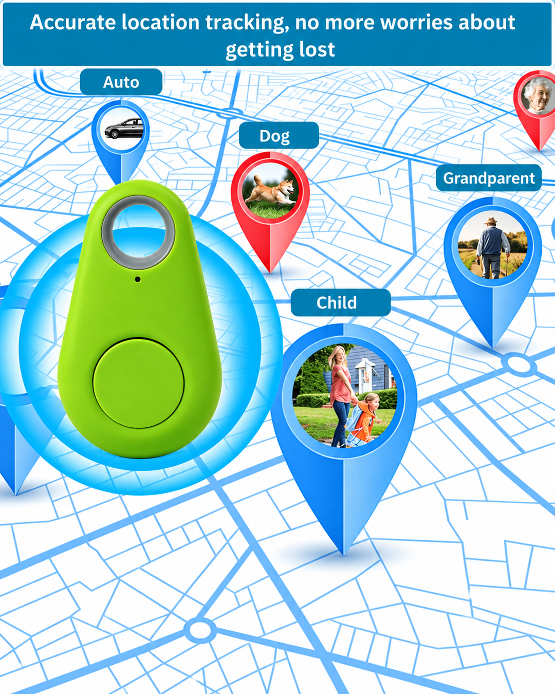 GPS Tracker Voor Honden Lichtgewicht Met Realtime Locatietracking