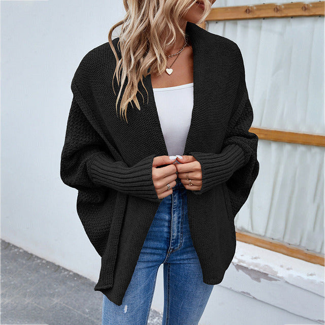 Dames Batwing Trui Casual Gebreid 5