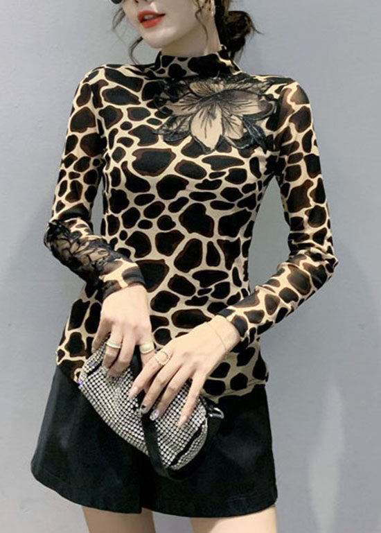 Dames Blouse Luipaardprint Casual 1