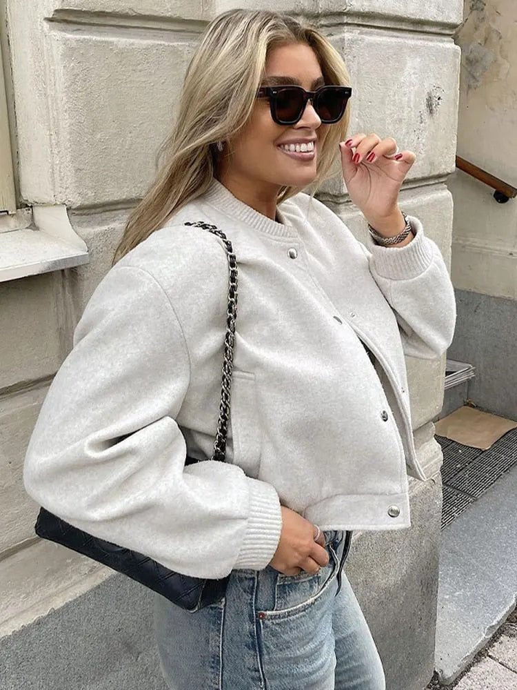Dames Bomberjack Korte Trendy Stijl 3