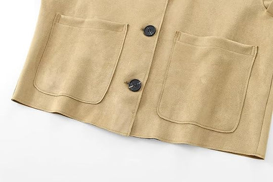 Dames Cropped Blazer Jas met Lange Mouwen en Tailored Fit 5