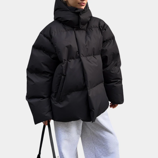 Dames Gewatteerde Jas Oversized Pasvorm 3