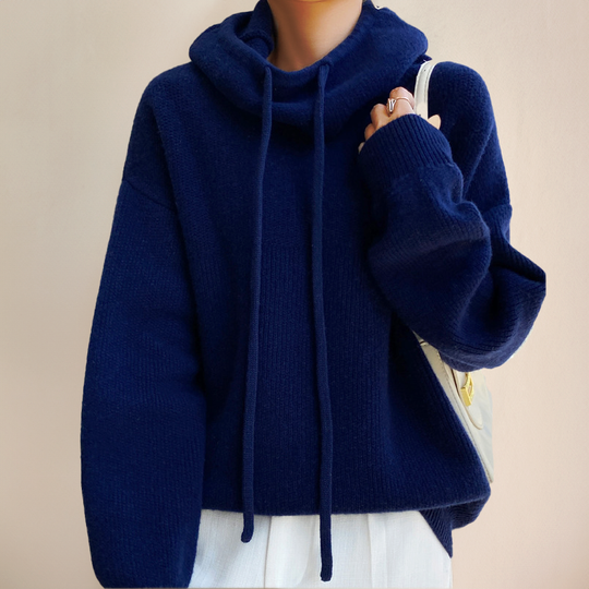 Dames Hoodie Gebreid met Stijlvolle Details voor Casual en Chic Outfits 8