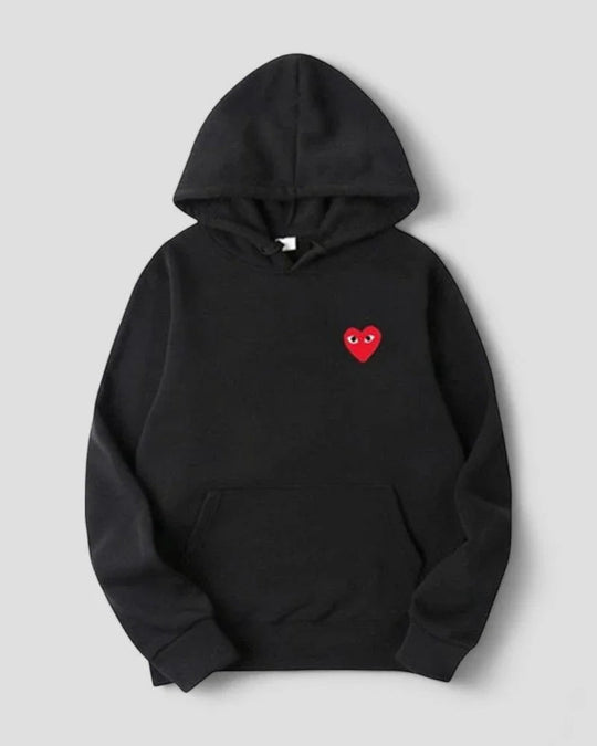 Dames Hoodie met Geborduurd Hartontwerp Casual 5