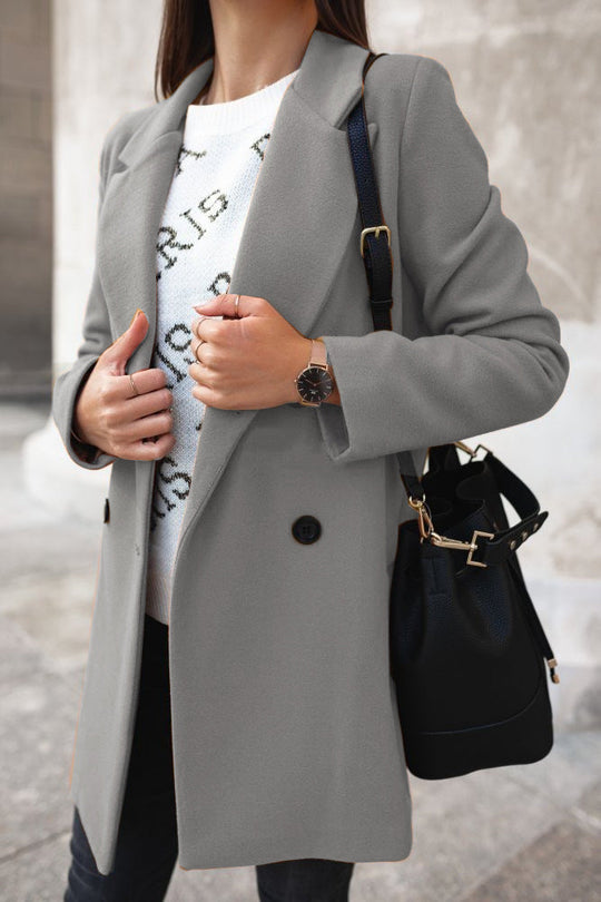 Dames Jas Winter Scandinavisch Ontwerp Met Kraag 8