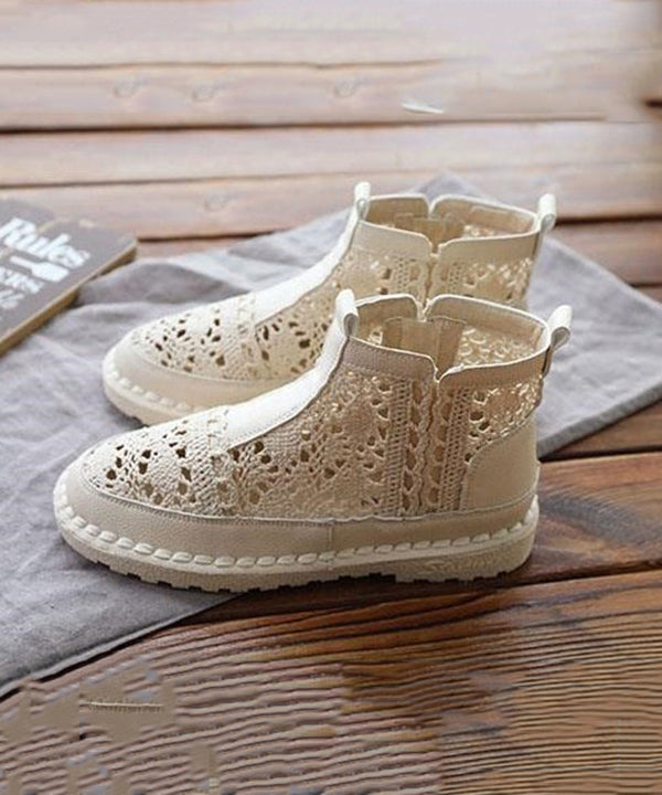 Dames Laarzen Geperforeerd met Kunstsplitsing voor Trendy Casual Stijl 2