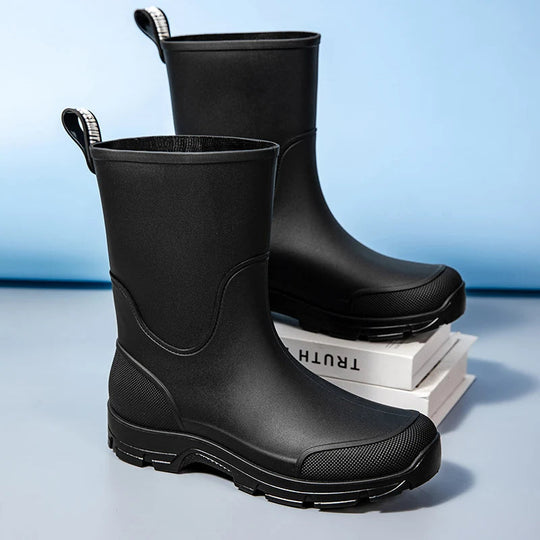 Dames Laarzen Hoge Waterdichte Mid-Calf Boots met Antislip Zool 6