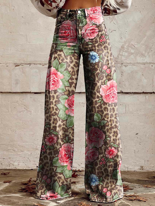 Dames Lange Denim Broek Casual Comfort 2
