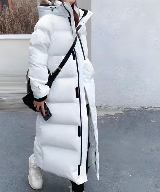 Dames Lange Winterjas Waterdicht Met Donsvulling 5