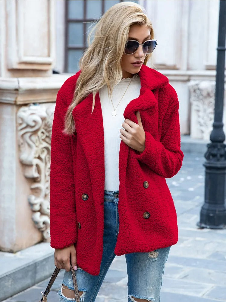 Dames Lange Winterjas Wrap Stijl Met Tijdloze Kraag en Praktische Zakken 6