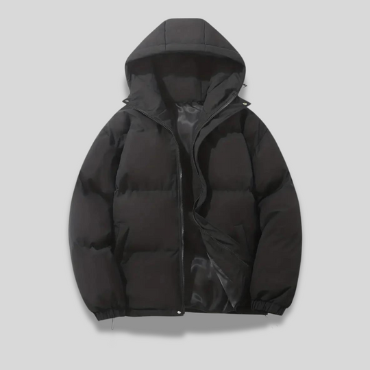 Dames Lange Winterjas met Capuchon en Gewatteerde Stijl 6