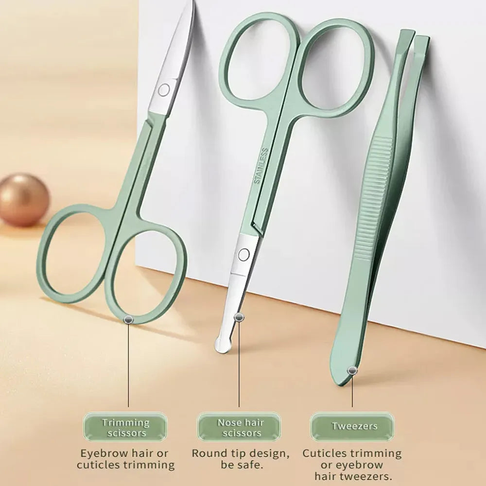 Dames Manicure Set Draagbaar met 18 Essentiële Nageltools voor Thuis en Onderweg 3