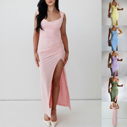 Dames Midi-jurk Met Strikdetail Voor Casual En Formele Gelegenheden 2