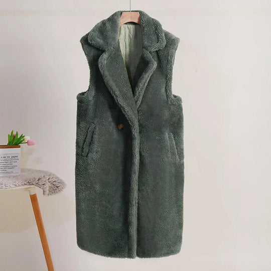 Dames Mouwloze Jas Oversized Pasvorm 5