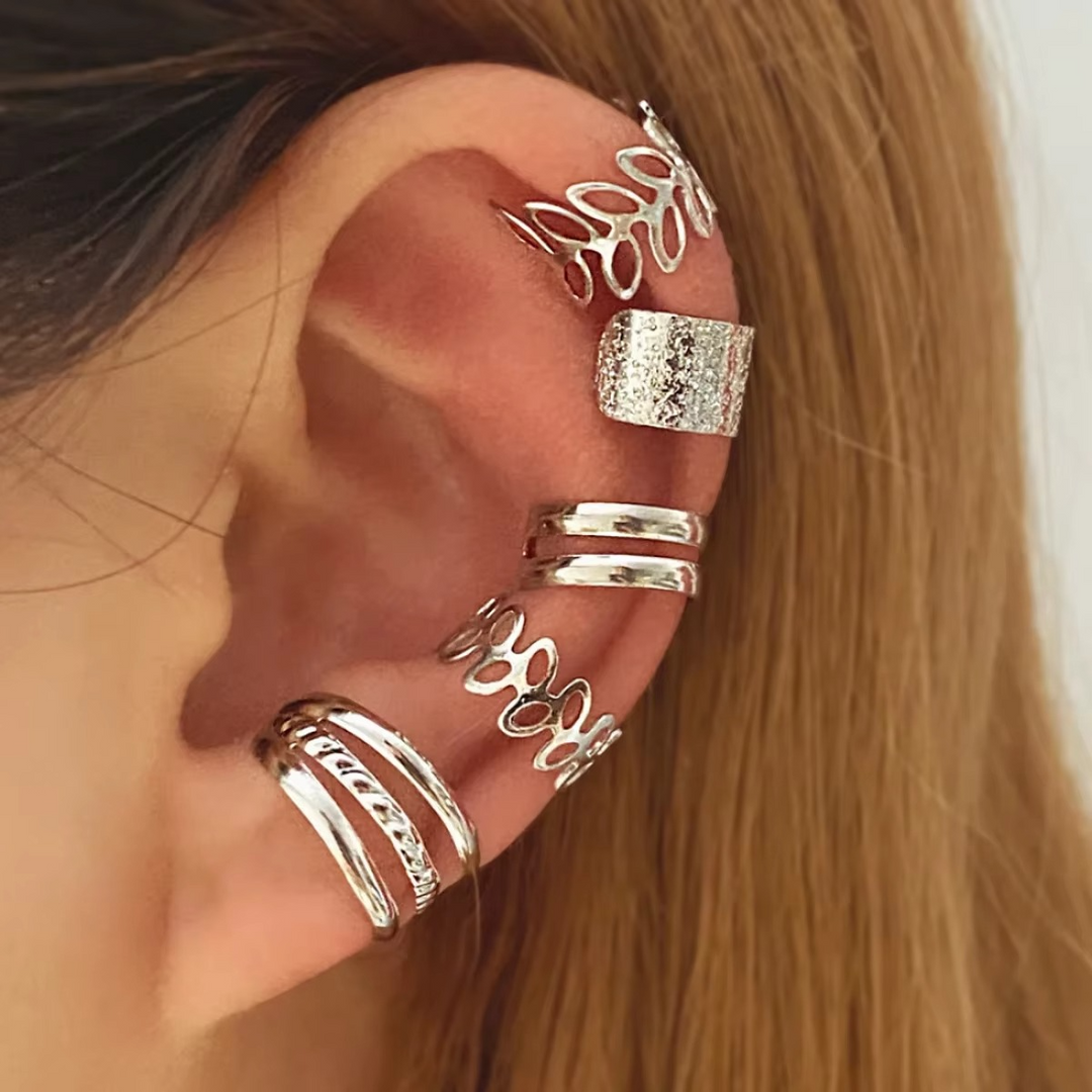 Dames Oorbellen Bladmotief Clip-on Goud 2