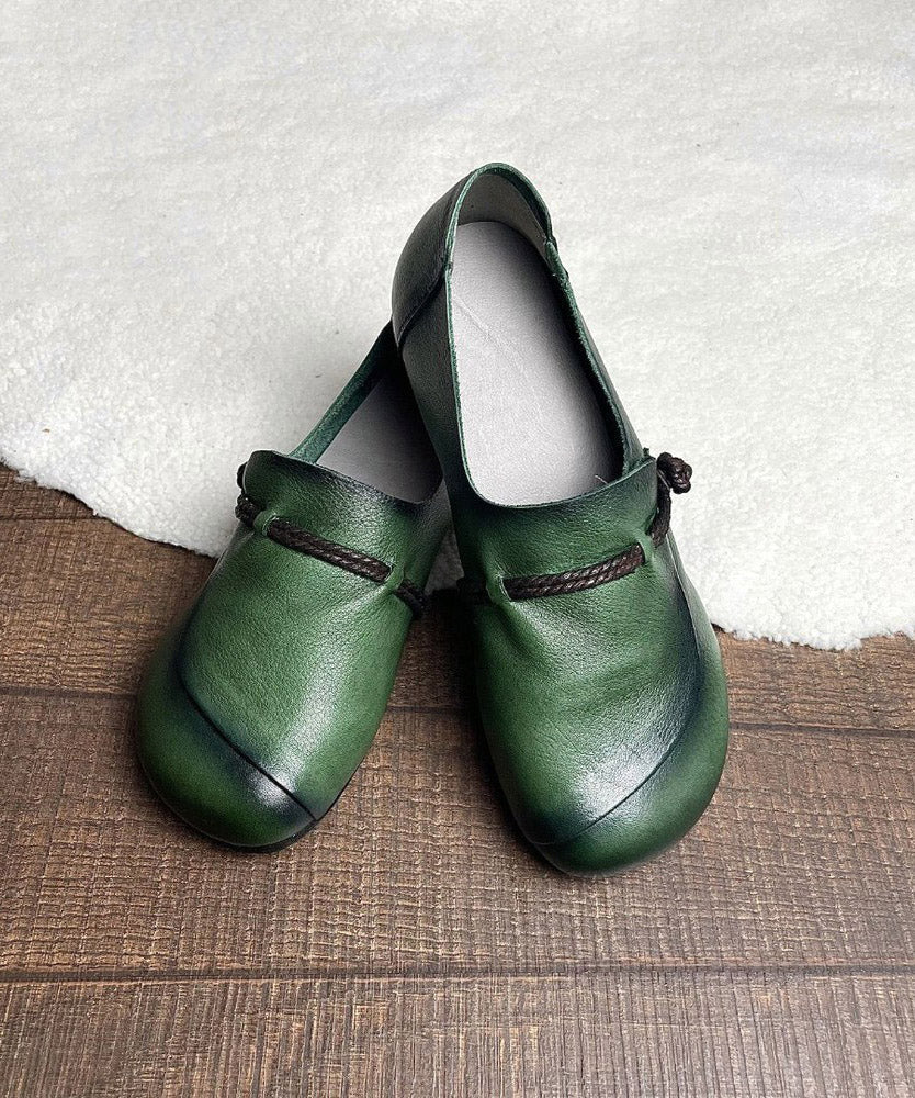 Dames Platte Schoenen Retro Stijl met Gesplitste Kruisband 0