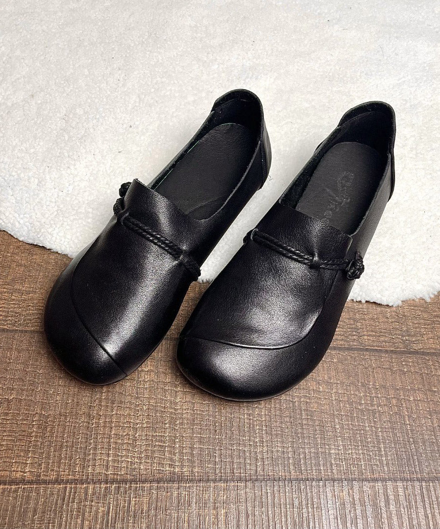 Dames Platte Schoenen Retro Stijl met Gesplitste Kruisband 2