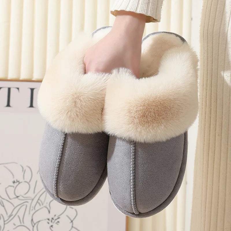 Dames Pluche Huisslippers met Zachte Voering 7