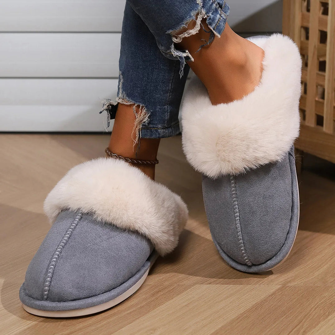 Dames Pluche Huisslippers met Zachte Voering 8