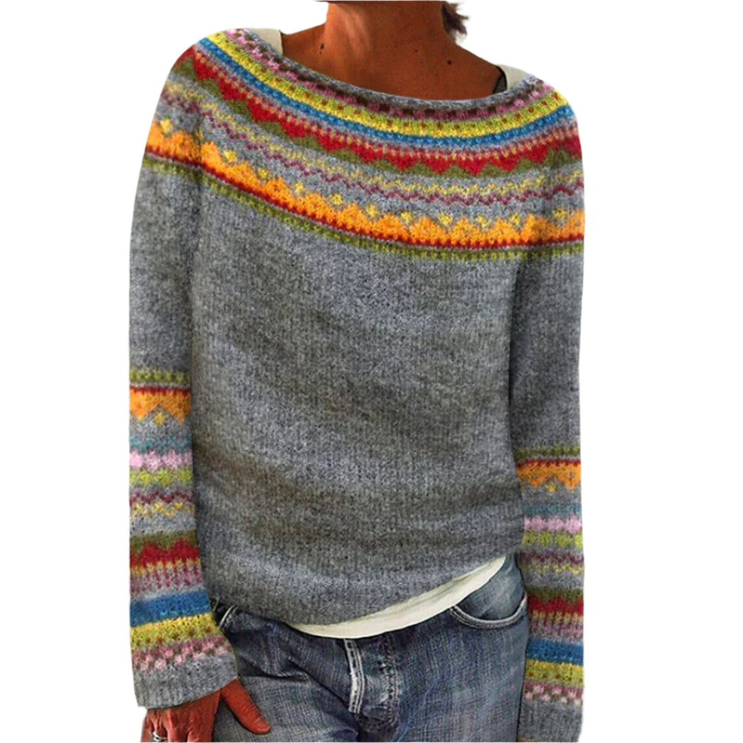 Dames Pullover Met Rundhals En Lange Mouwen 0