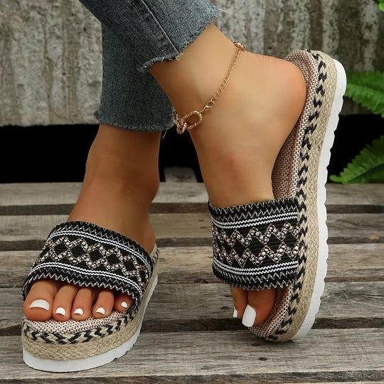 Dames Sandalen Geweven Comfort Lichtgewicht Ergonomisch 1