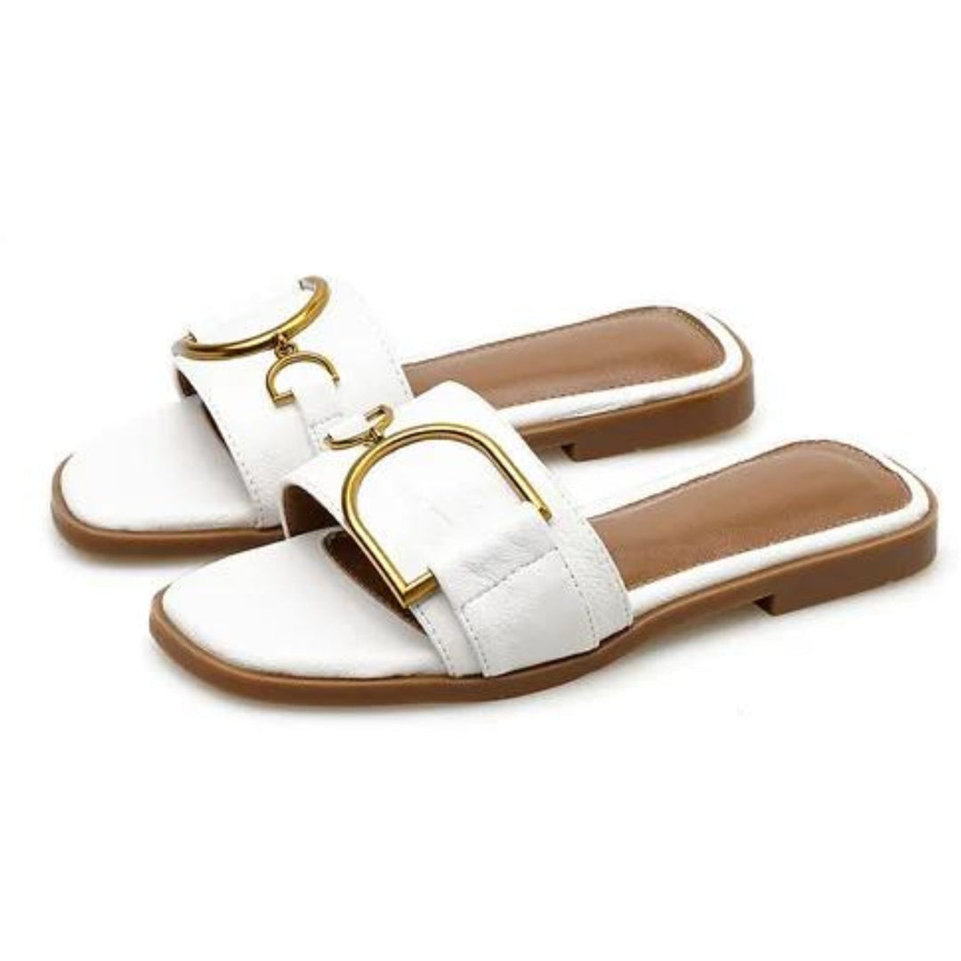 Dames Sandalen Vierkante Neus Chic Leer 0